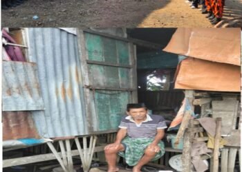 Gotong Royong Bersama Warga Pemuda Pancasila Kabupaten Barru Mendirikan Tempat Tinggal Layak Huni Di Lingkungan Mattirowalie