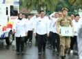 Andi Ina Kartikasari,SH., M.Si dan  Dr.Ir. Abustan Andi Bintang, M.Si Mengikuti Gladi Bersih Menjelang Pelantikannya