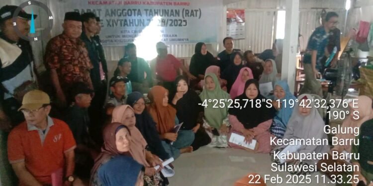 Acara RAT Gapoktan Desa Galung Kecamatan Barru Kabupaten Barru