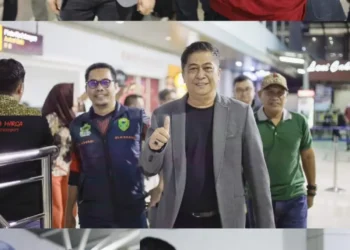 Wakil Bupati Barru Dr. Ir. Abustan Andi Bintang, M.Si., Tiba Di Makassar Usai Dilantik Peresiden Disambut Meriah  