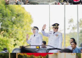 Bupati – Wakil Bupati Barru Andi Ina Kartikasari, SH., M.Si., dan Dr.Ir. Abustan Andi Bintang, M.Si., Disambut Ribuan Pendukung / Relawan ” INIMI “