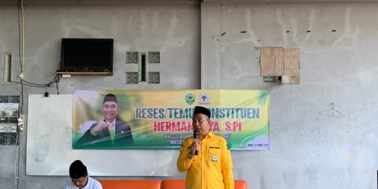 Reses / Temu Konstituen Herman Jaya, S.Pi., Anggota DPRD ( Feraksi Golkar ) Kabupaten Barru Masa sidang II Tahun 2025