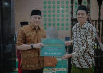 Wakil Bupati Barru, Dr.Ir. Abustan Andi Bintang, M.Si., Safari Ramadhan di Masjid Jami Addawah Mangkoso