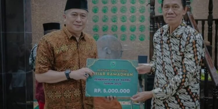 Wakil Bupati Barru, Dr.Ir. Abustan Andi Bintang, M.Si., Safari Ramadhan di Masjid Jami Addawah Mangkoso