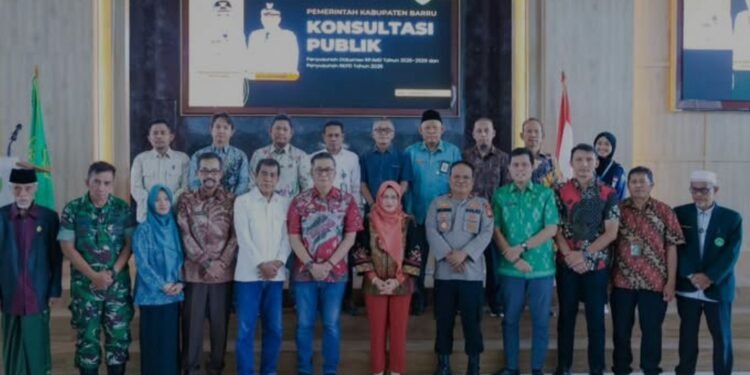 Wakil Bupati Barru Dr.Ir. Abustan Andi Bintang, M.Si., Buka Forum Konsultasi Publik Penyusunan RPJMD dan RKPD