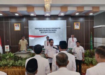 Dilantik Jadi Ketua PMI Barru, Muhammad Yulianto Badwi Kami Bekerja Tanpa Banyak Bicara