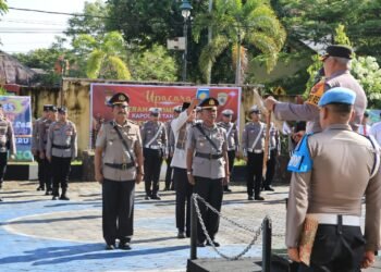 Kapolres Barru AKBP Dodik Susianto, S.I.K., Pimpin Pelantikan dan Sertijab Kapolsek Tanete Rilau