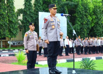 Kapolda Sulsel Pimpin Apel Pagi, Lanjut Gelar Halal Bihalal Bersama Pejabat Utama dan Personel