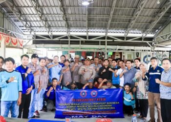 Kapolres Barru AKBP Dodik Susianto, S.IK., Coffe Morning dan Dialog Bersama Serikat Buruh di Warkop Heppiness