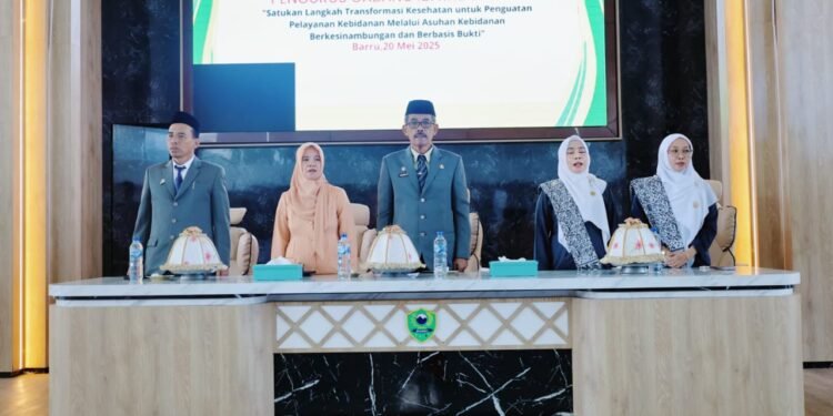Pj. Sekda Abu Bakar, S.Sos., M.Si., Mewakili Bupati Barru Membuka Secara Resmi Musyawaeah Cabang (Muscab) VII Ikatan Bidan Indonesia (IBI)