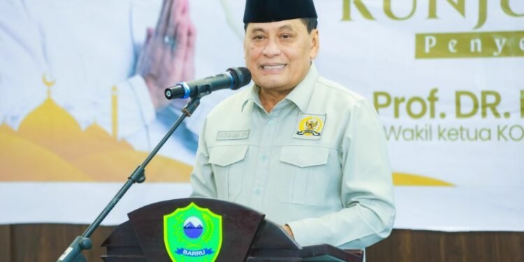 Tokoh Koperasi Nasional Prof. Dr. H. A.M. Nurdin Halid Bangga dan Salut Terbentuknya Koperasi Merah Putih Se-Kabupaten Barru