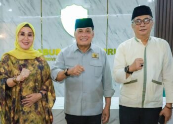 Bupati Bersama Wakil Bupati Barru Sampaikan Ucapan Terima Kasih Kepada Prof. Dr. A.M. Nurdin Halid atas Bantuannya terhadap Koperasi Merah Putih