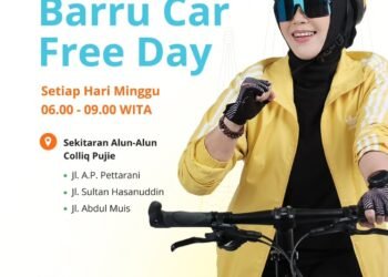 Bupati Barru Andi Ina Kartika Sari, SH., M.Si., Ajak Masyarakat Barru Meriahkan Car Free Day