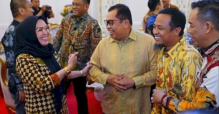 Andi Ina Kartika Sari, SH., M.Si., ( Bupati Barru ), Hadiri Jamuan Makan Dalam Rangka RUPS Bank Sulselbar di Rujab Gubernur Sulsel