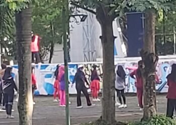 Car Free Day di Pertengahan Juni, Suasana Alun-Alun Colliq Pujie Barru Tambah Semangat Masyarakat Berolahraga