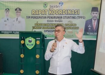 Wakil Bupati Barru Pimpin Rapat Koordinasi TPPS, Tegaskan Komitmen Percepatan Penanganan Stunting di Desa Batupute