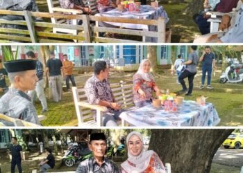 Di Bawah Rindangnya Pohon, Bupati Barru Nikmati Bakso Gerobak Bersama Pj. Sekda