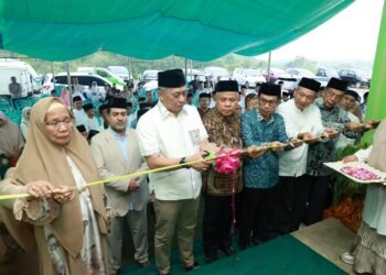 Wakil Bupati Barru Hadiri Syukuran Peresmian Gedung RKB dan Peletakan Batu Pertama Pembangunan Gedung Kedua Pondok Modern Jabal Uhud