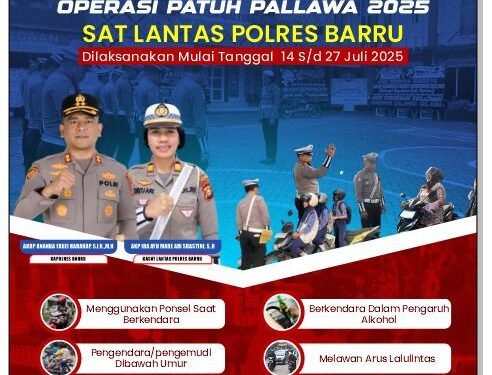 Polres Barru Siap Gelar Operasi Patuh 2025, Fokus Keselamatan dan Kepatuhan Berlalu Lintas