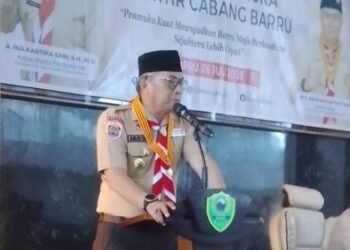 Wakil Bupati Barru Terpilih Secara Aklamasi Ketua Kwarcab Pramuka : Wujudkan Semangat Bangun Generasi Muda