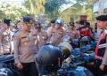 Kapolres Barru AKBP Ananda Fauzi Harahap, S.I.K., M.H., Melakukan Pemeriksaan Kendaraan Dinas Milik Polres dan Polsek