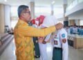 Pj. Sekda Barru Abu Bakar, S.Sos., M.Si., Lepas Dua Calon Paskibraka Ke Tingkat Provinsi Sulawesi Selatan