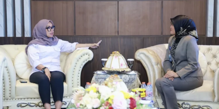 Bupati Barru Andi Ina Kartika Sari, SH., M.Si., Terima Audiensi Maskapai Garuda, Bahas Sinergi Perjalanan Dinas