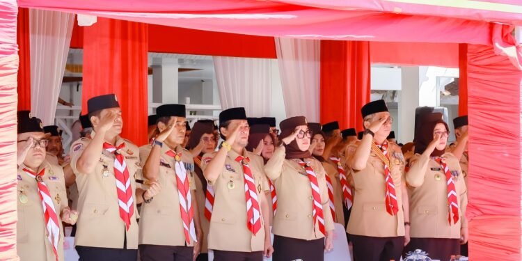 Bupati Barru Ikut Apel Besar di Hari Ulang Tahun (HUT) Pramuka ke-64