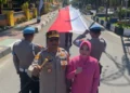 Merah Putih Membentang Sepanjang 800 Meter, Kapolres Barru Pimpin Langkah Penuh Semangat