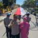 Merah Putih Membentang Sepanjang 800 Meter, Kapolres Barru Pimpin Langkah Penuh Semangat