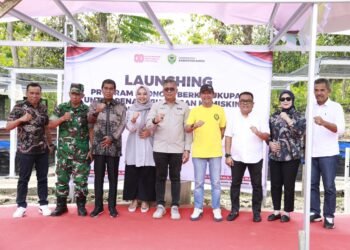Wakil Bupati Barru, Launching Program Ekonomi Berkecukupan dan Berkelanjutan untuk Penanggulangan Kemiskinan di Kabupaten Barru