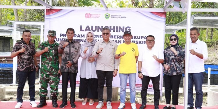 Wakil Bupati Barru, Launching Program Ekonomi Berkecukupan dan Berkelanjutan untuk Penanggulangan Kemiskinan di Kabupaten Barru