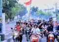 Kapolres Barru Bersama Bupati Barru Ikut Ambil Bagian di Acara Konvoi Merah Putih