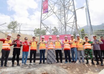 Pemda Kabupaten Barru Meresmikan Pengoprasian Tower Base Transcever Station BTS 4G Telkomsel di Desa Harapan      