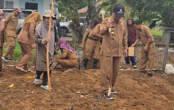 Kadis Pertanian dan Ketahanan Pangan Barru Dampingi Prof. Suarni, M.Si., Tanam Jagung Pulut Varietas Ungu