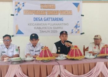 BPBD Kabupaten Barru Kerja Sama Pemerintah Desa Gattareng Gelar Pelatihan Kesiapsiagaan Bencana Alam Skala Lokal