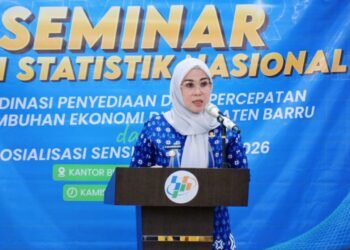 Bupati Barru, Andi Ina Kartika Sari, S.H., M.Si., Secara Resmi Membuka Seminar Hari Statistik Nasional (HSN) 2025