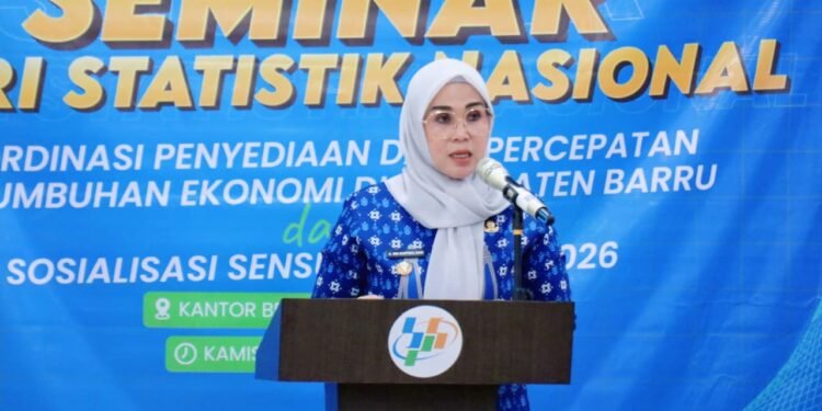 Bupati Barru, Andi Ina Kartika Sari, S.H., M.Si., Secara Resmi Membuka Seminar Hari Statistik Nasional (HSN) 2025