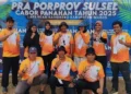Perpani Barru Catatkan Lima Atlit Lolos Porprov 2026 di Wajo