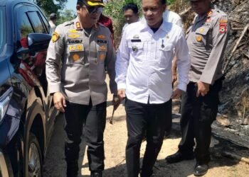 Bupati Barru, di Wakili Kadis Pertanian Bersama Kapolres Barru Tanam Jagung Serentak Secara Nasional Kuartal IV Tahun 2025