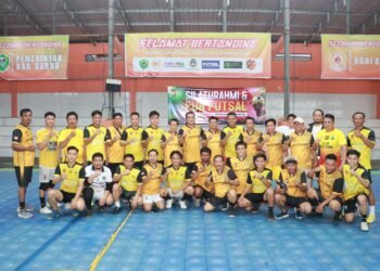 Kapolres Barru Gelar Silaturahmi dan Fun Futsal Bersama Awak Media