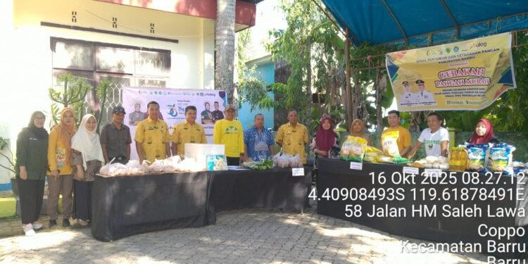 Dinas Pertanian dan Ketahanan Pangan Kabupaten Barru Gelar Gerakan Pangan Murah