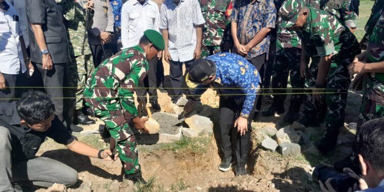 Wabup Barru, Dr. Ir. Abustan Andi Bintang, M.Si., Hadir Dalam Peletakan Batu Pertama Koperasi Merah Putih Desa Pao-Pao