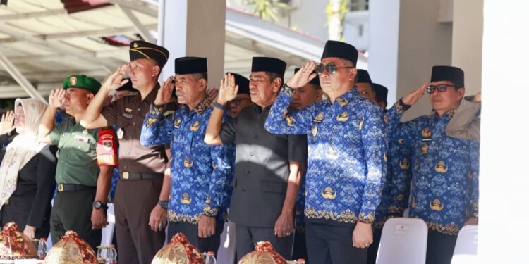 Pemkab Barru, Menggelar Upacara Hari Kesadaran Nasional Dipimpin Oleh Kepala Kepolisian Resor Barru AKBP Ananda Fauzi Harahap, S.I.K., M.H.
