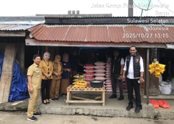 Satgas Pangan Polres Barru Bersama Dinas Pertanian dan Dinas Perindustrian dan Perdagangan Kabupaten Barru, Harga Beras Tetap Stabil