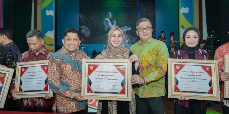 Bupati Barru di Dampingi Wakil Bupati, Penandatanganan Kerja Sama Dengan PT. Semen Tonasa