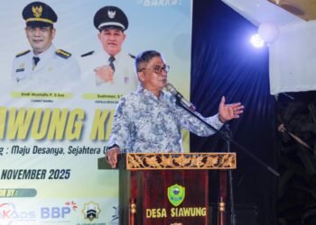 Mewakil Bupati Barru, Wakil Bupati Barru, Menghadiri Puncak peringatan Hari Ulang Tahun (HUT) ke-33 Desa Siawung