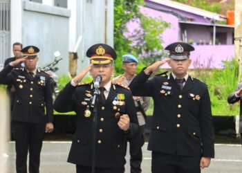Kapolres Barru AKBP Ananda Fauzi Harahap, S.I.K., M.H., Memimpin Pelaksanaan Ziarah Nasional di Hari Pahlawan ke-80