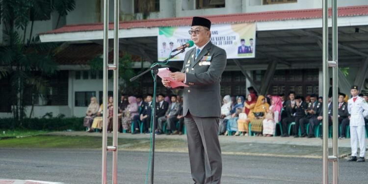 Wakil Bupati Barru Membacakan Amanat Menteri Sosial Republik Indonesia, Drs. K.H. Saifullah Yusuf, S.I.P., di Hari Pahlawan ke-80