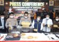 Kapolda Sulsel Pimpin Press Conference Pengungkapan Kasus Narkotika dan Penculikan Anak di Bawah Umur